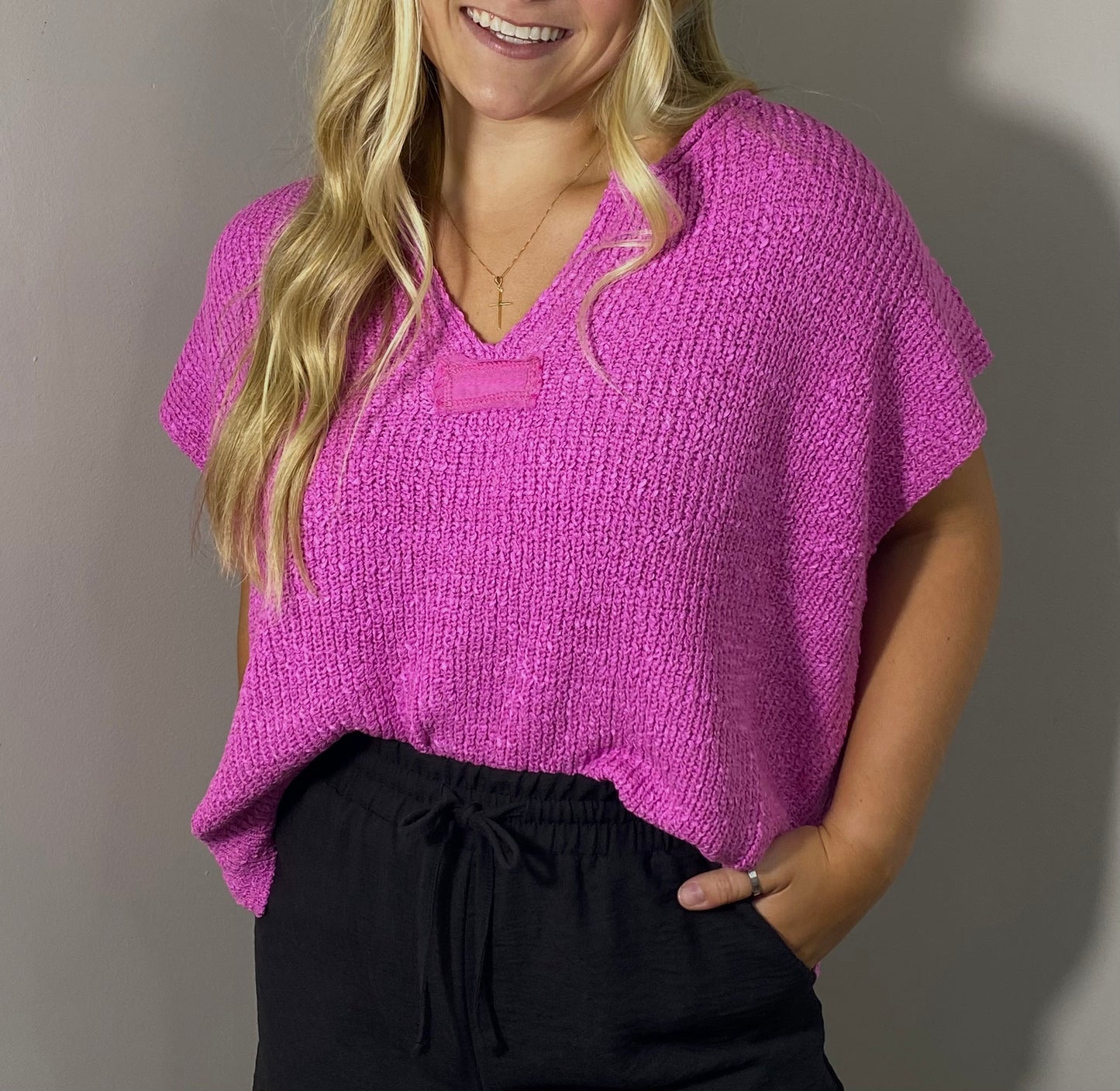 Mauve Timeless Short Sleeve Top