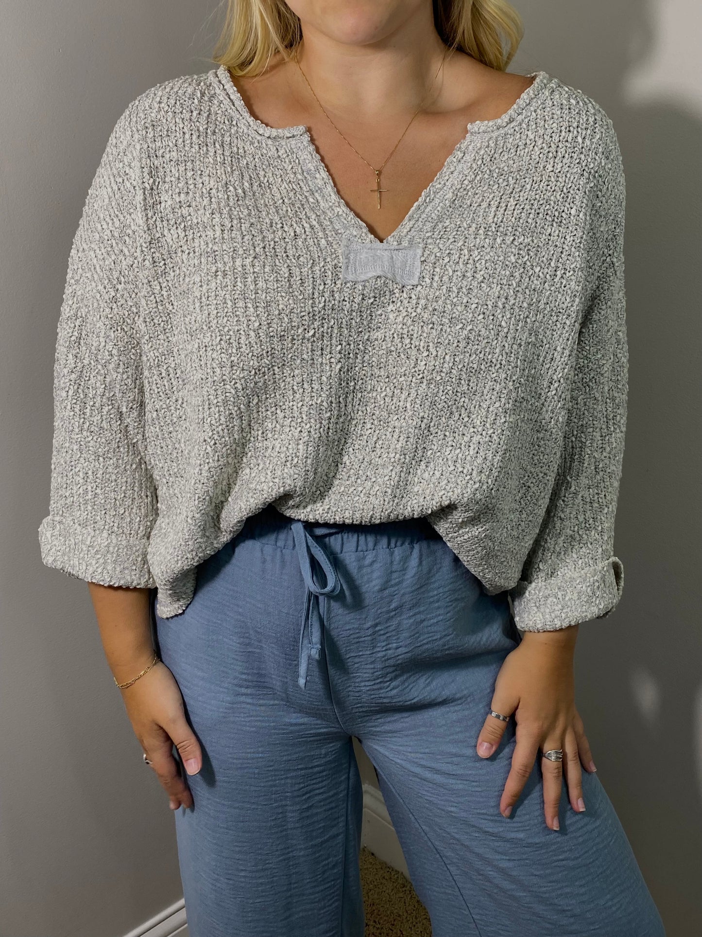 Heathered Timeless 3/4 Sleeve Top