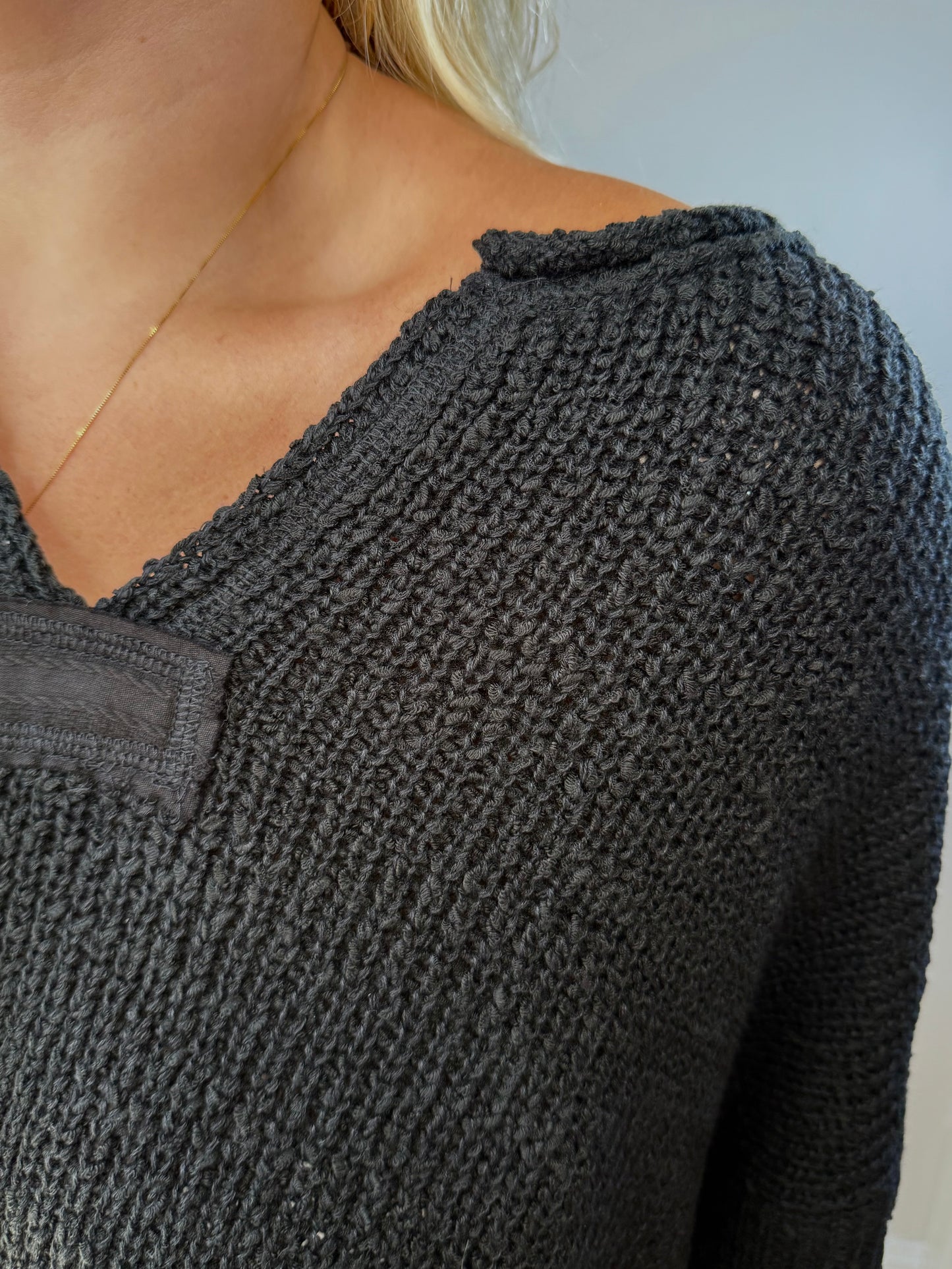 Black Timeless 3/4 Sleeve Top