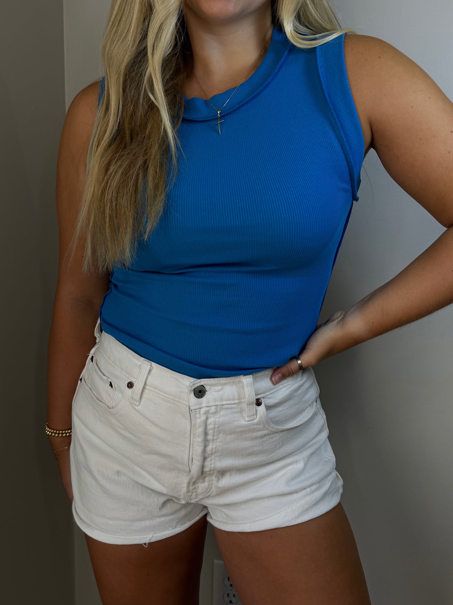 Hannah Ribbed Tank Top