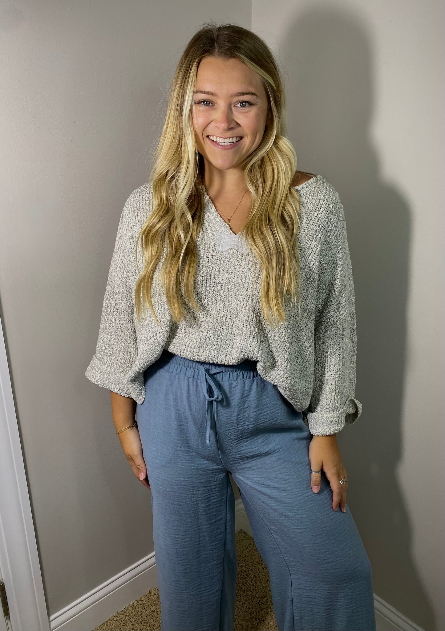 Heathered Timeless 3/4 Sleeve Top