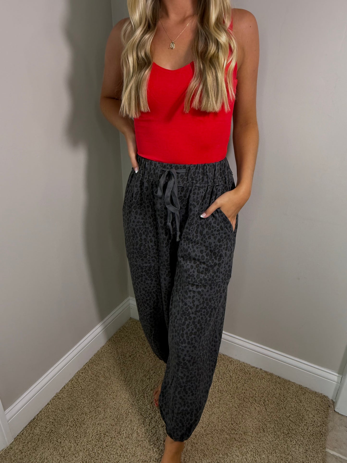Run Wild Leopard Joggers