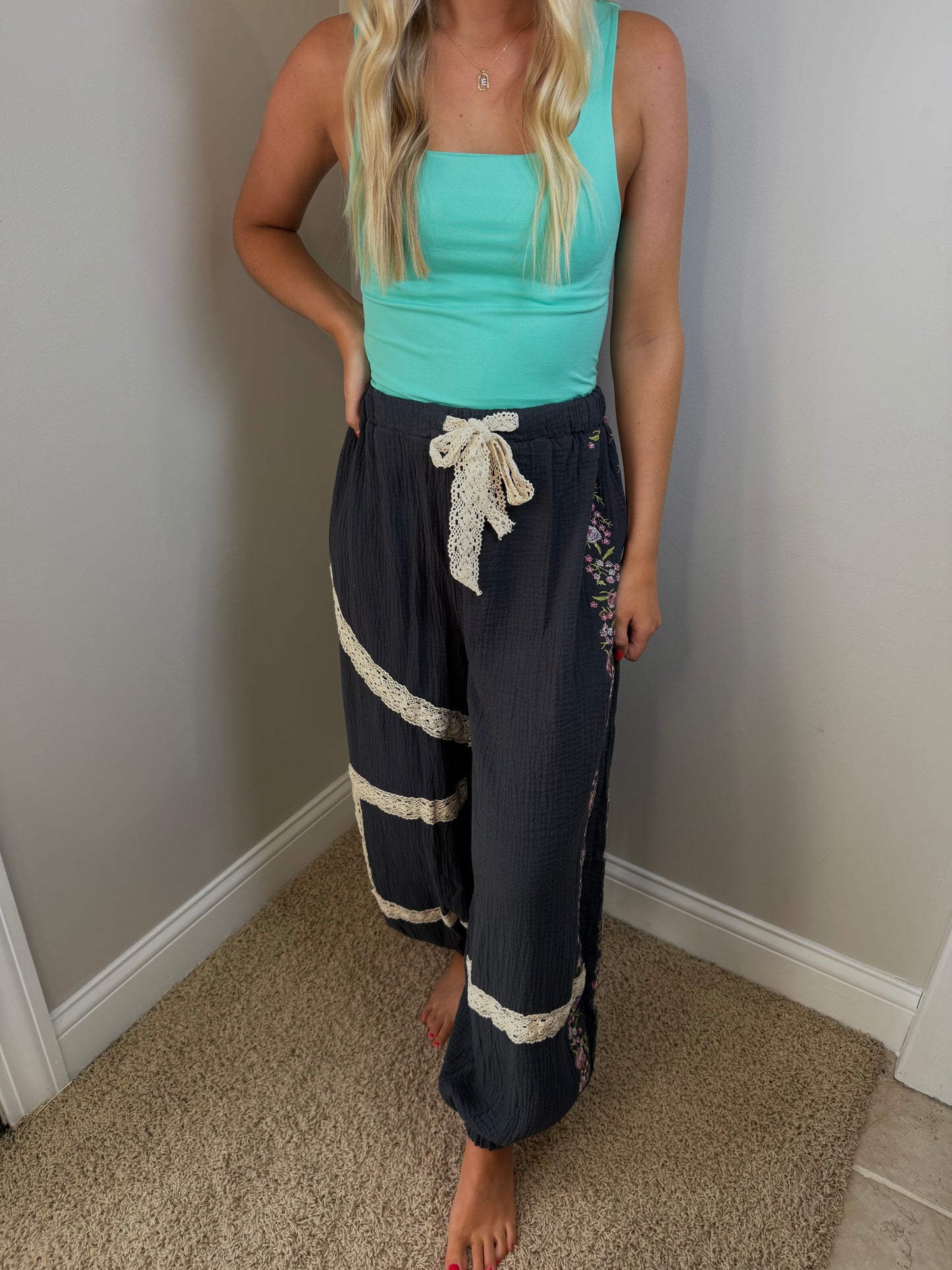 Teal Jax Square Neck Tank