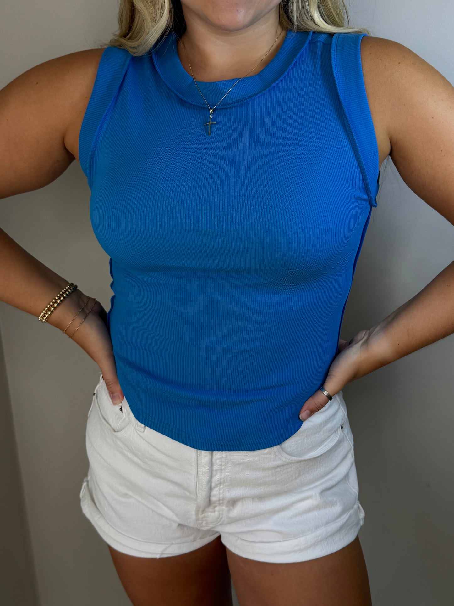Hannah Ribbed Tank Top