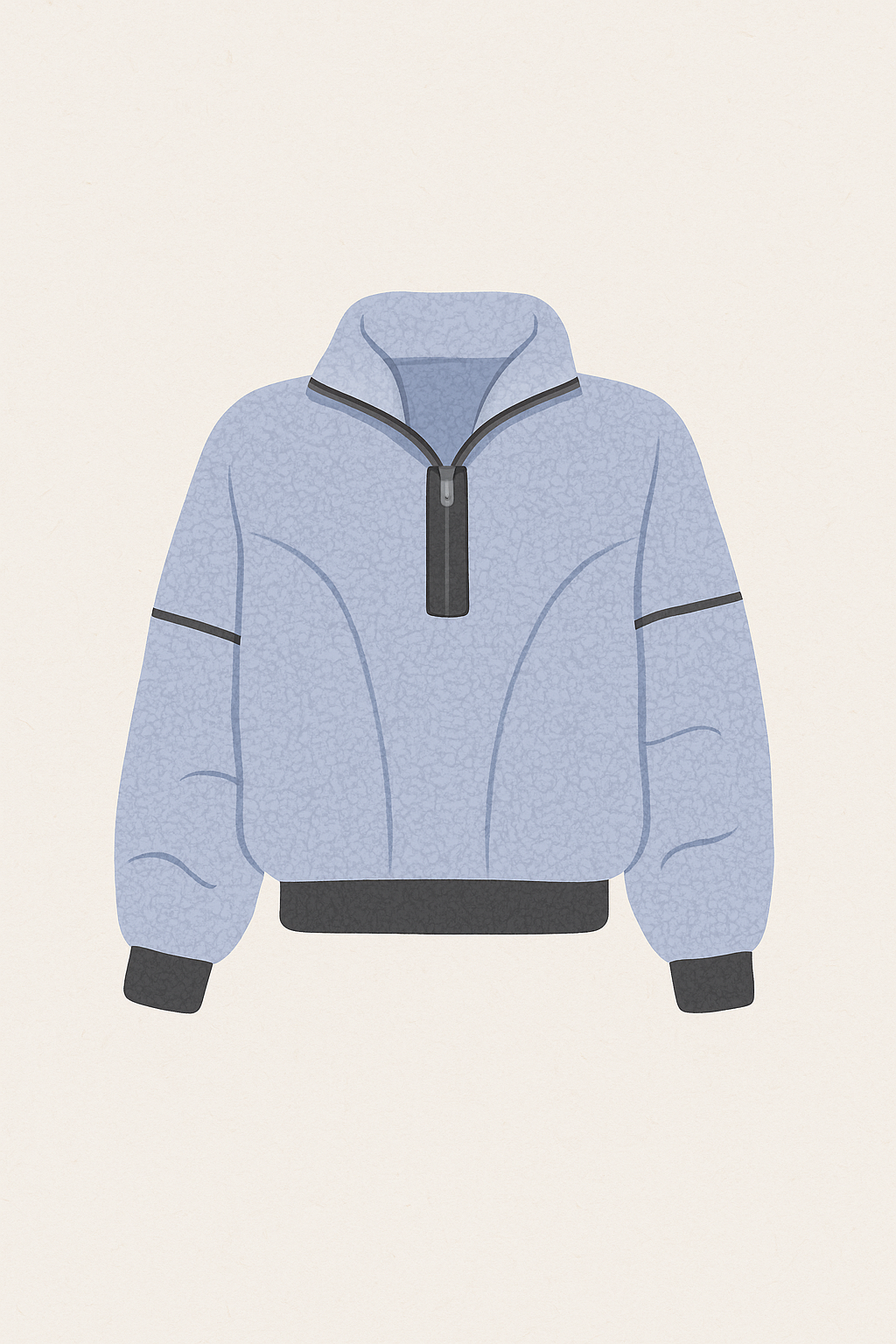 Sherpa Quarter Zip | Periwinkle