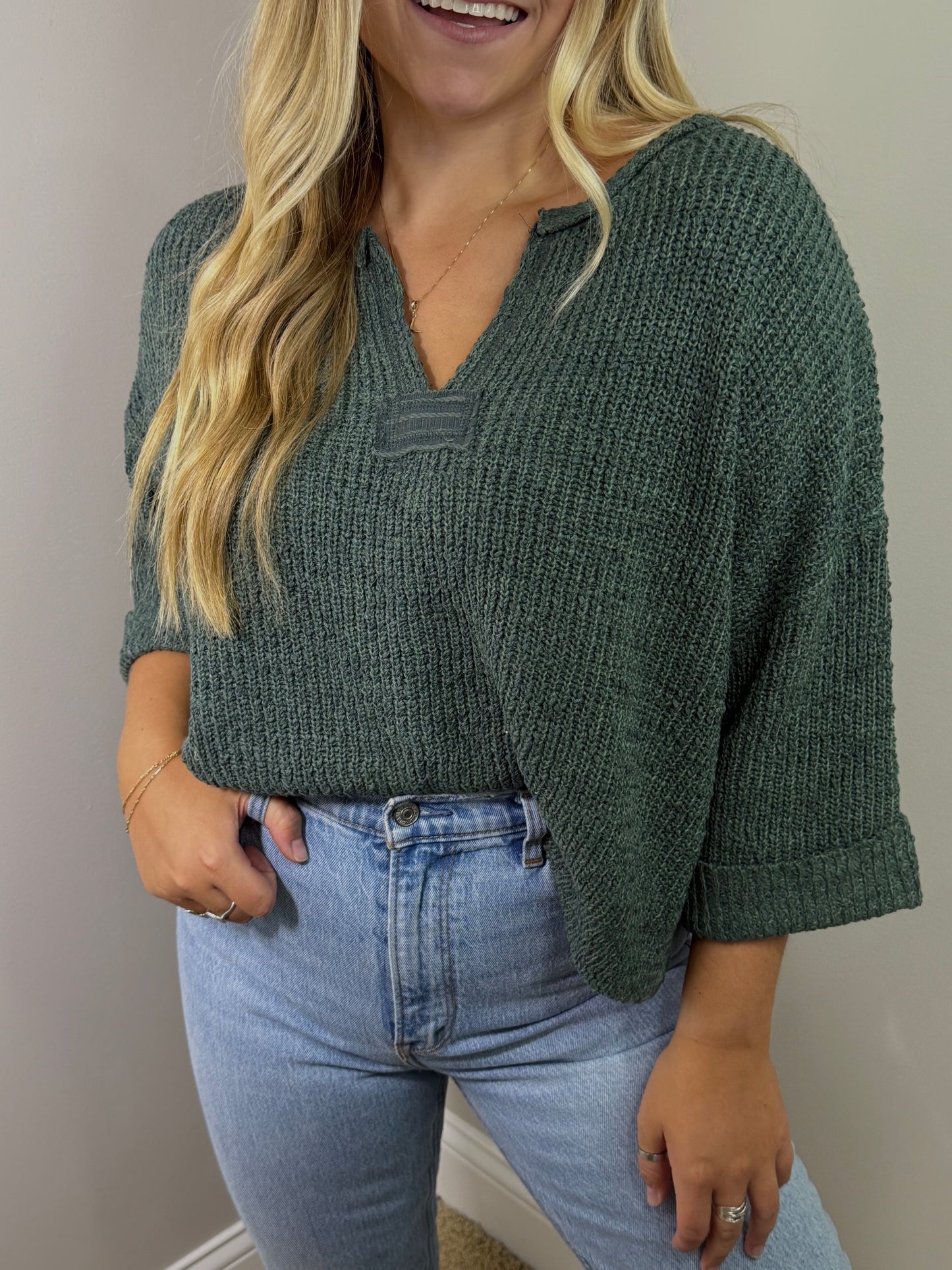 Ash Jade Timeless 3/4 Sleeve Top