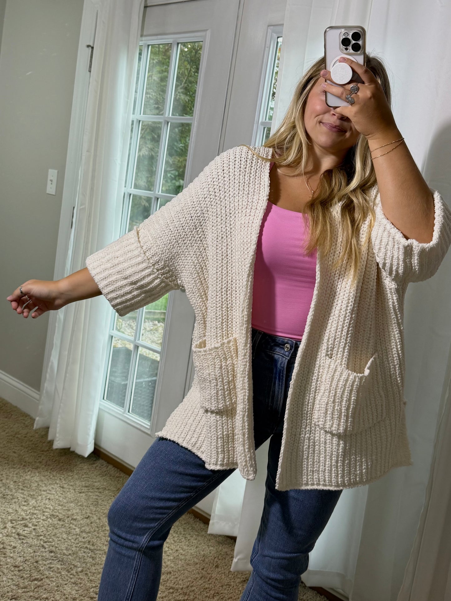 Cream Blakely Cardigan