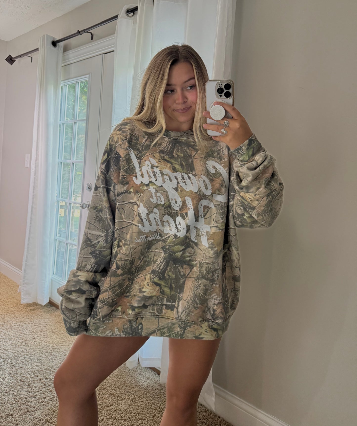 Cowgirl at Heart Camo Crewneck