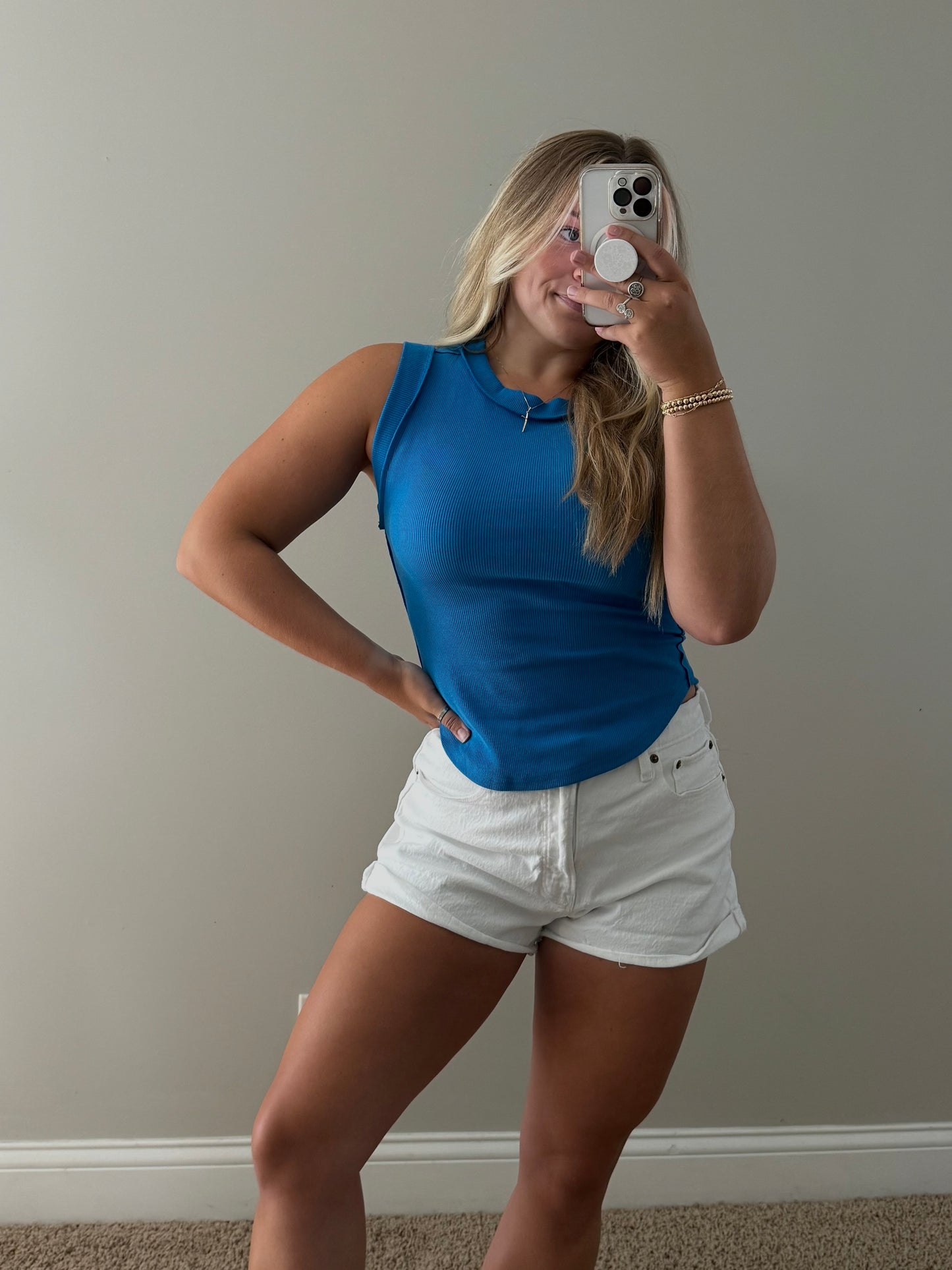 Hannah Ribbed Tank Top