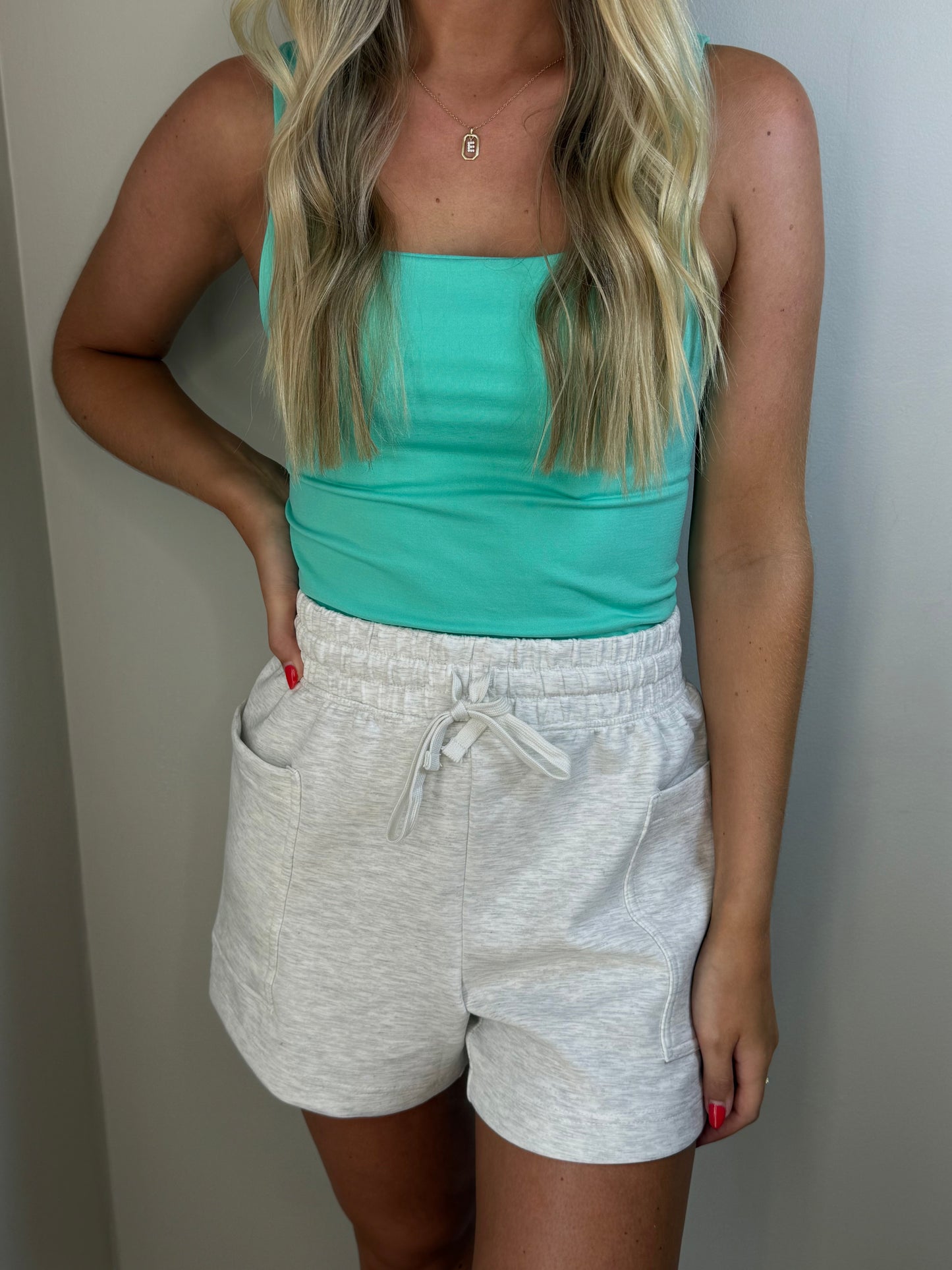 Teal Jax Square Neck Tank