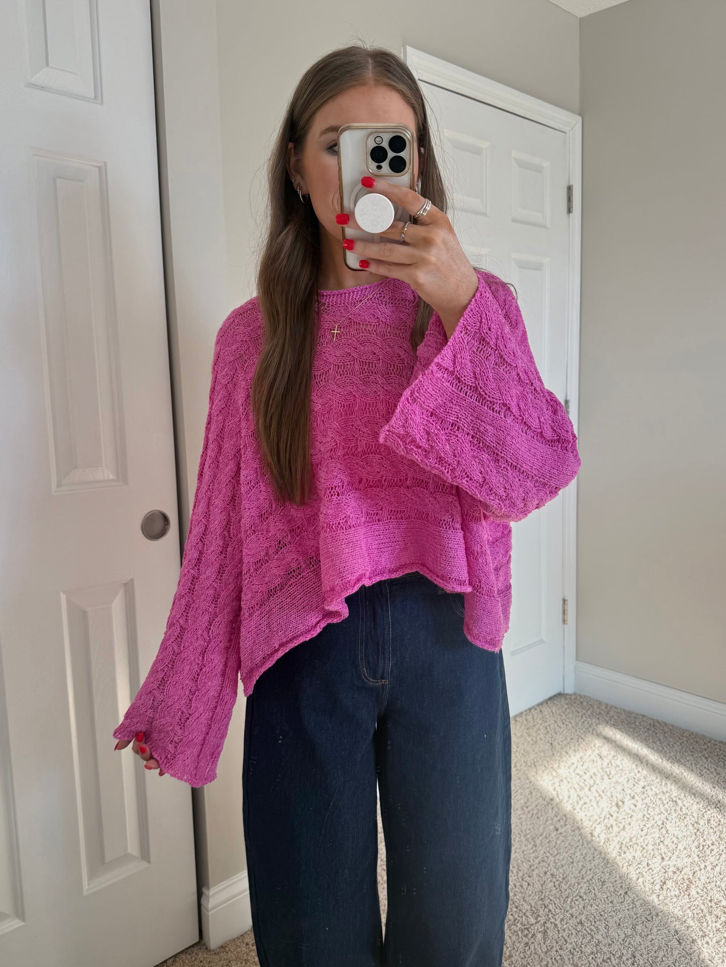 Horizon Sweater | Berry Pink