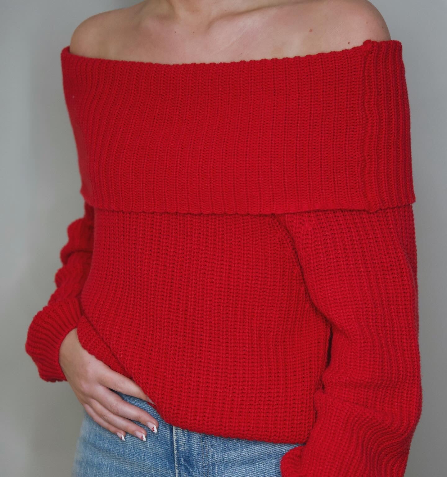 Cherry Bomb OTS Sweater