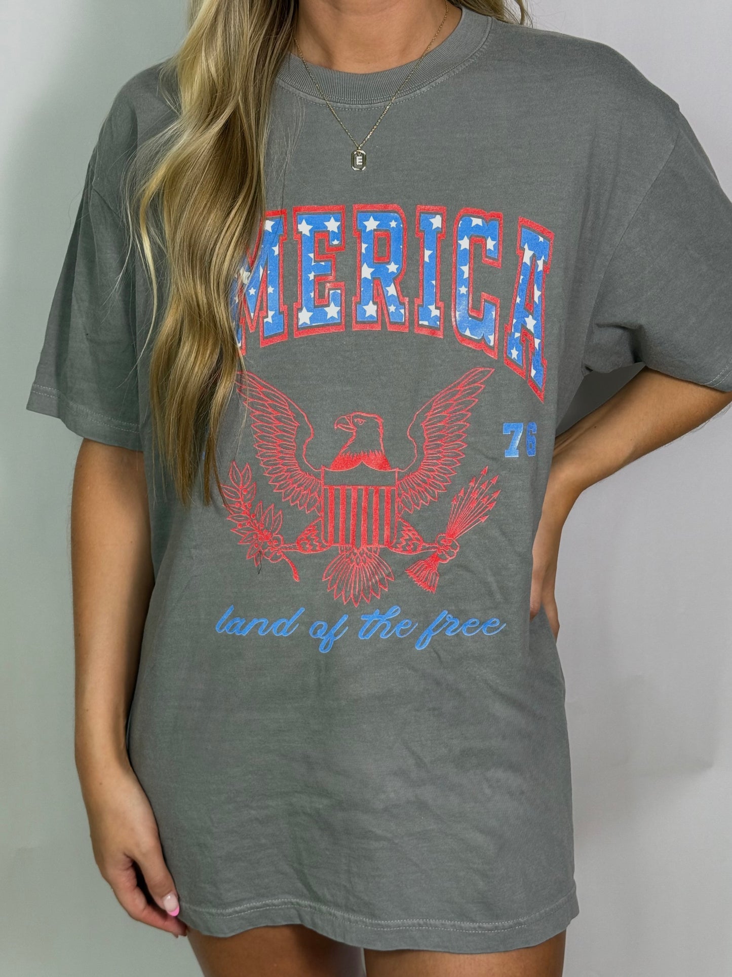 America Gray Graphic Tee