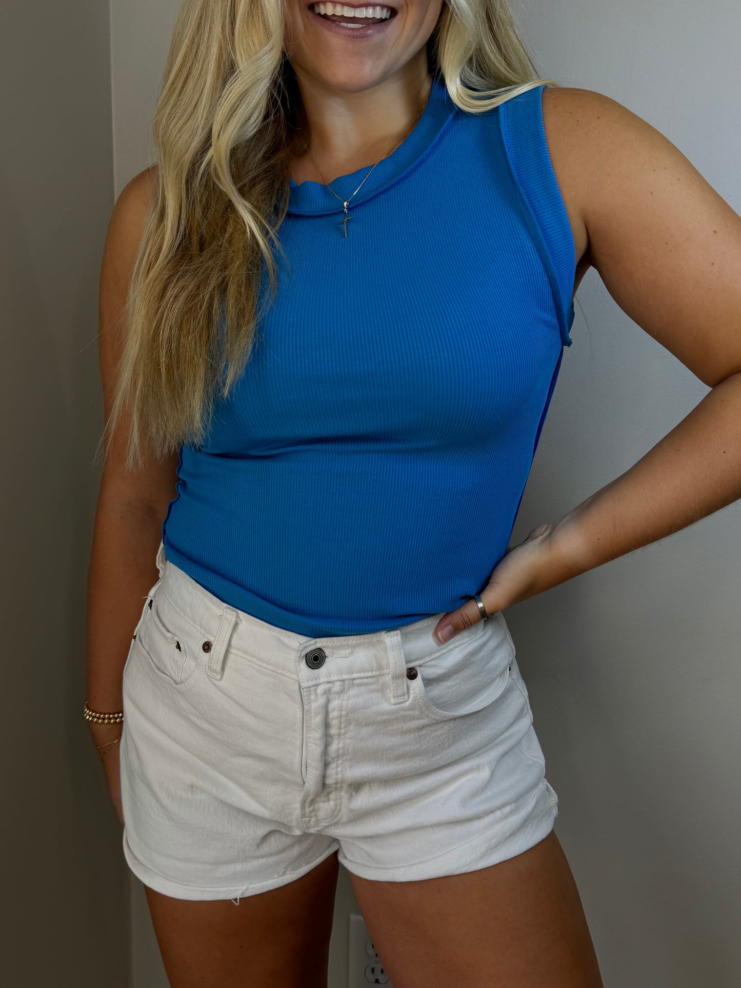 Hannah Ribbed Tank Top