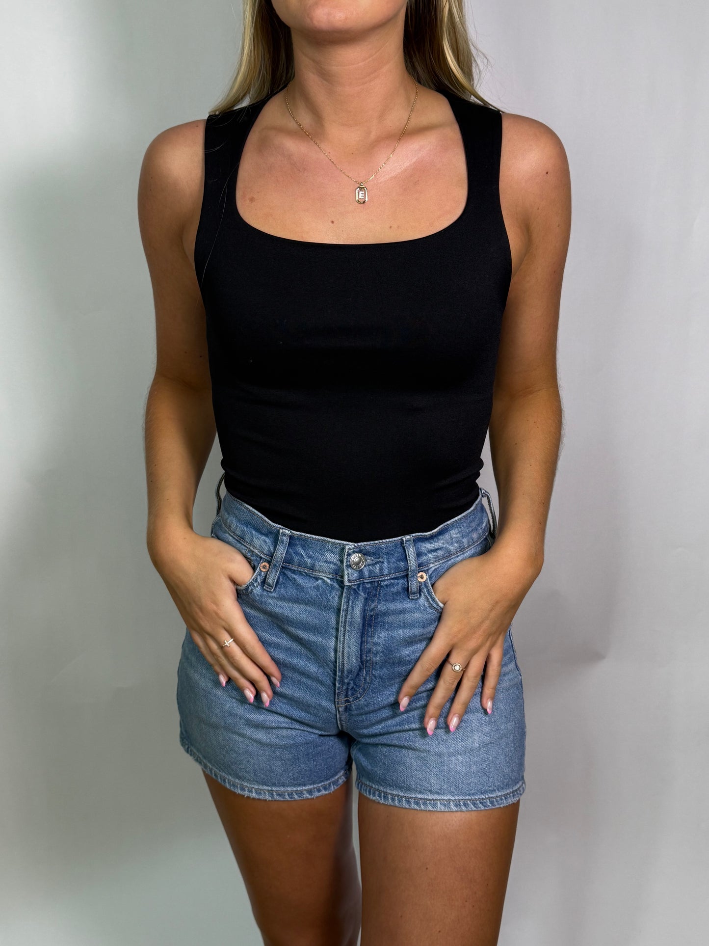 Black Jax Square Neck Tank