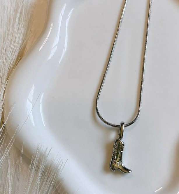Cowboy Boot Necklace