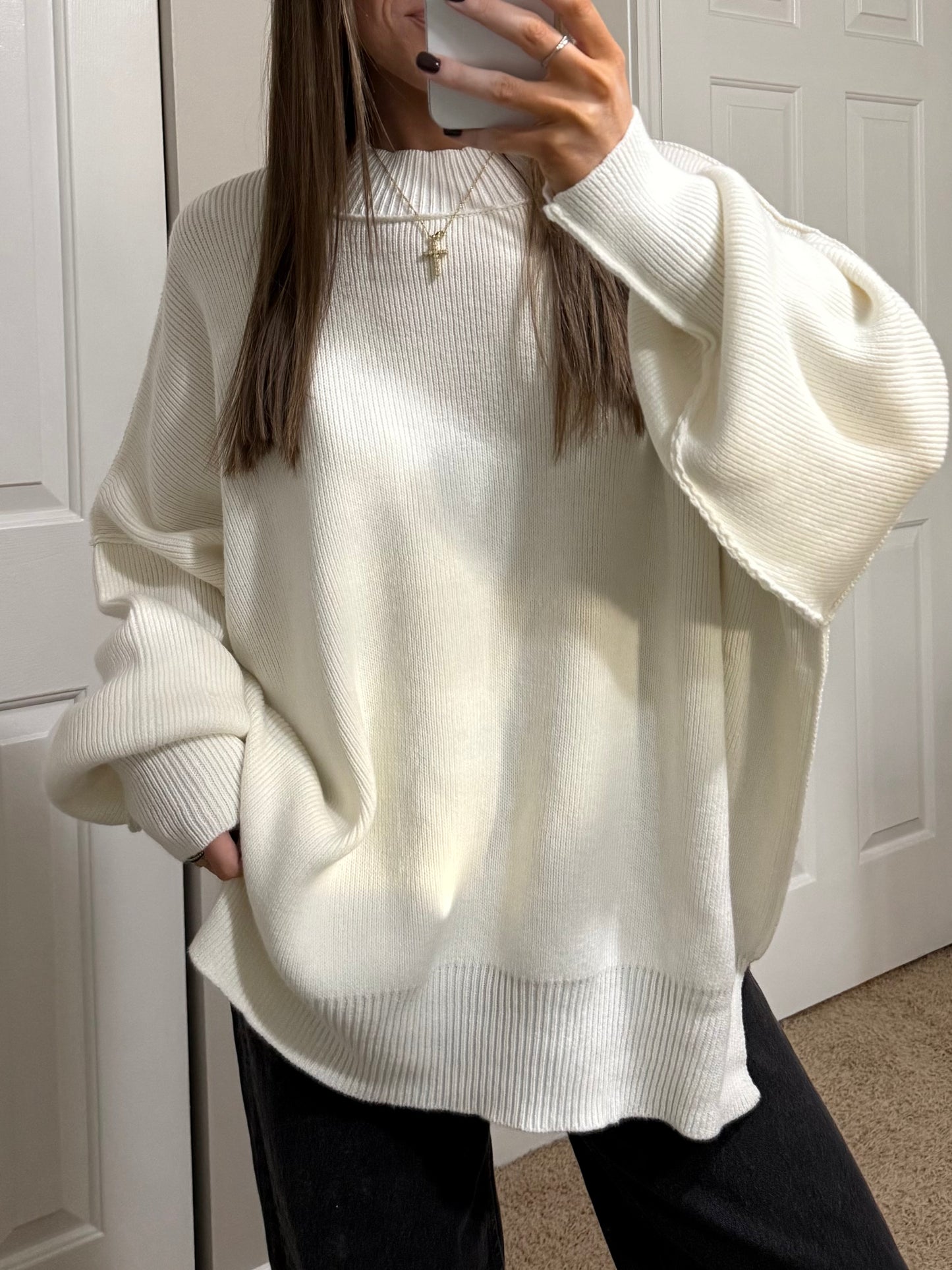 Essential Oversized Sweater | Ivory