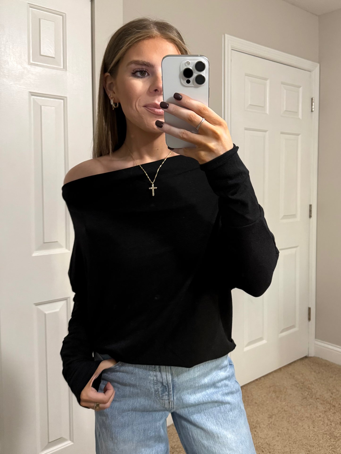 Dallas Dolman Boat Neck Top
