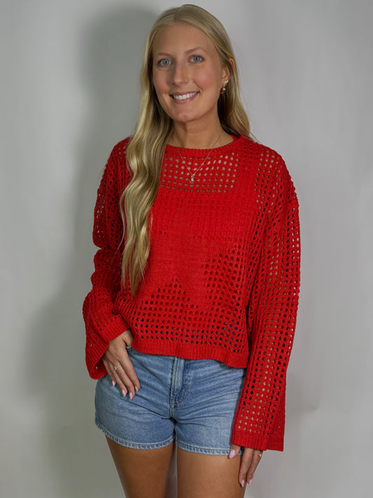 Star Spangled Crochet Top