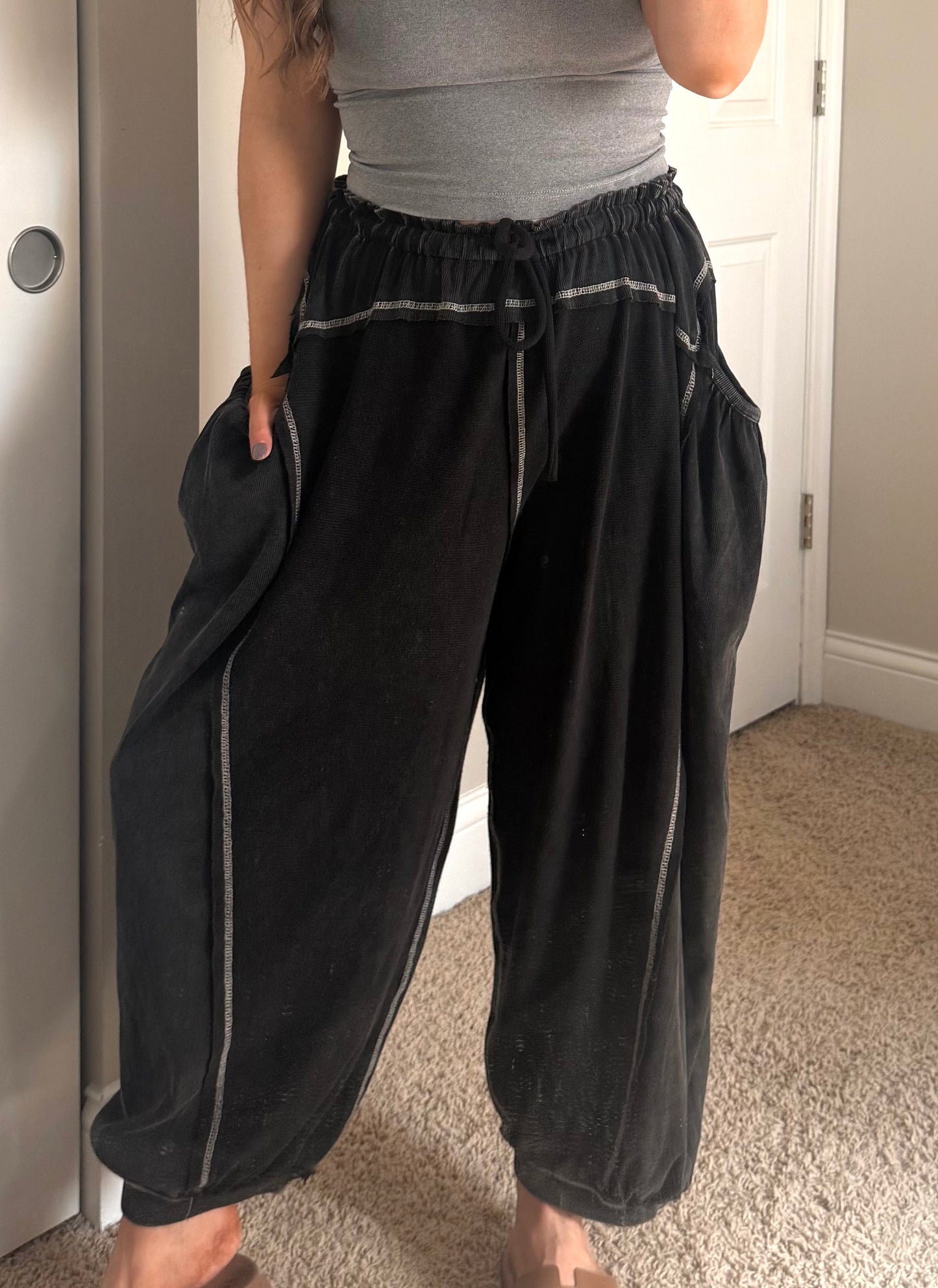 Double Gauze Balloon Pants