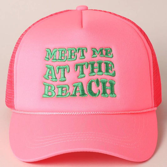 Meet Me At Beach Trucker Hat