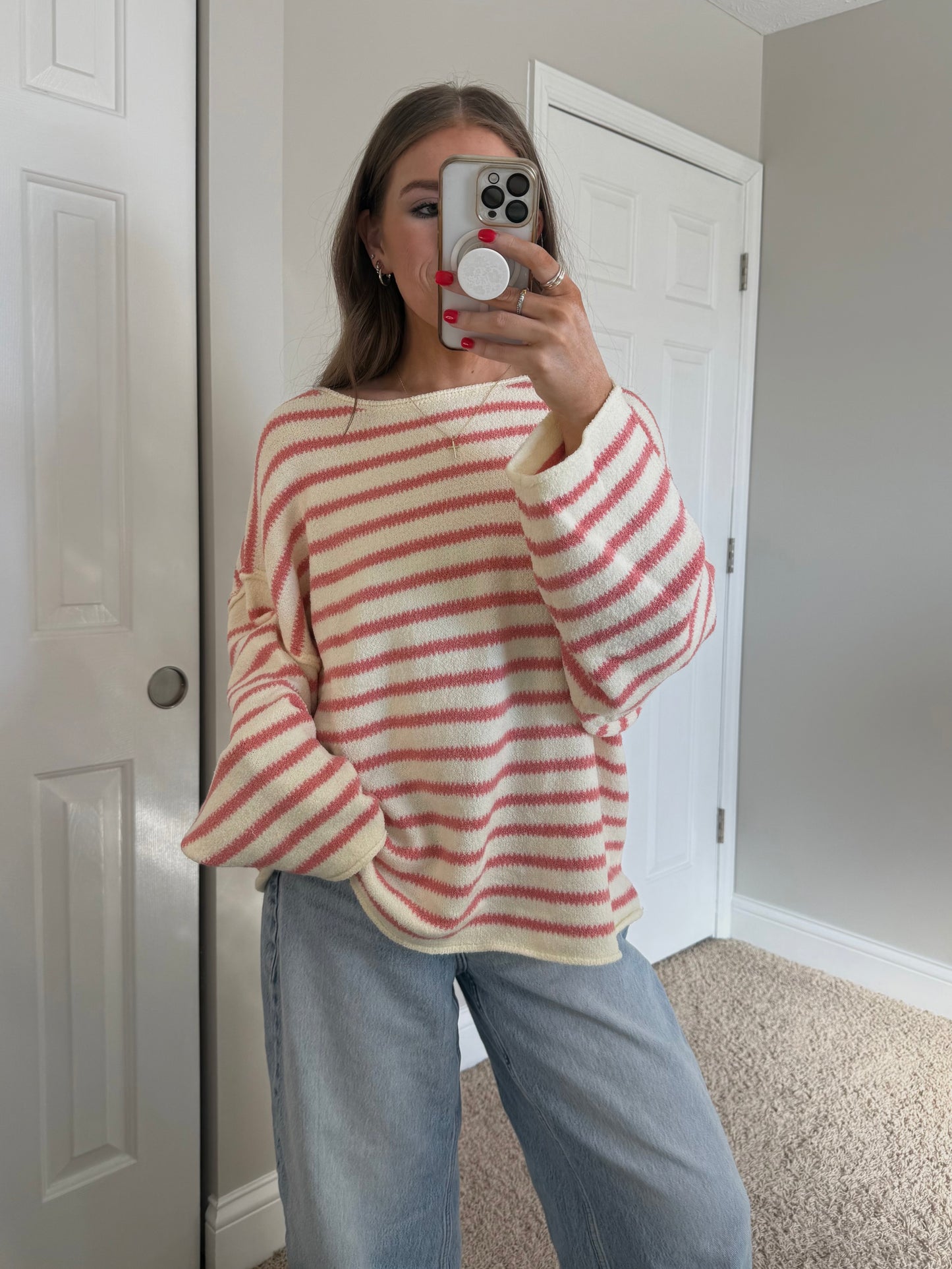 Next In Line Sweater | Rose