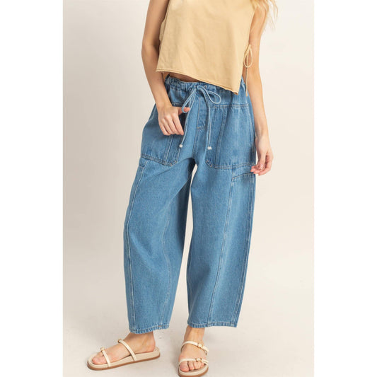 Luna Wide Leg Denim Pants