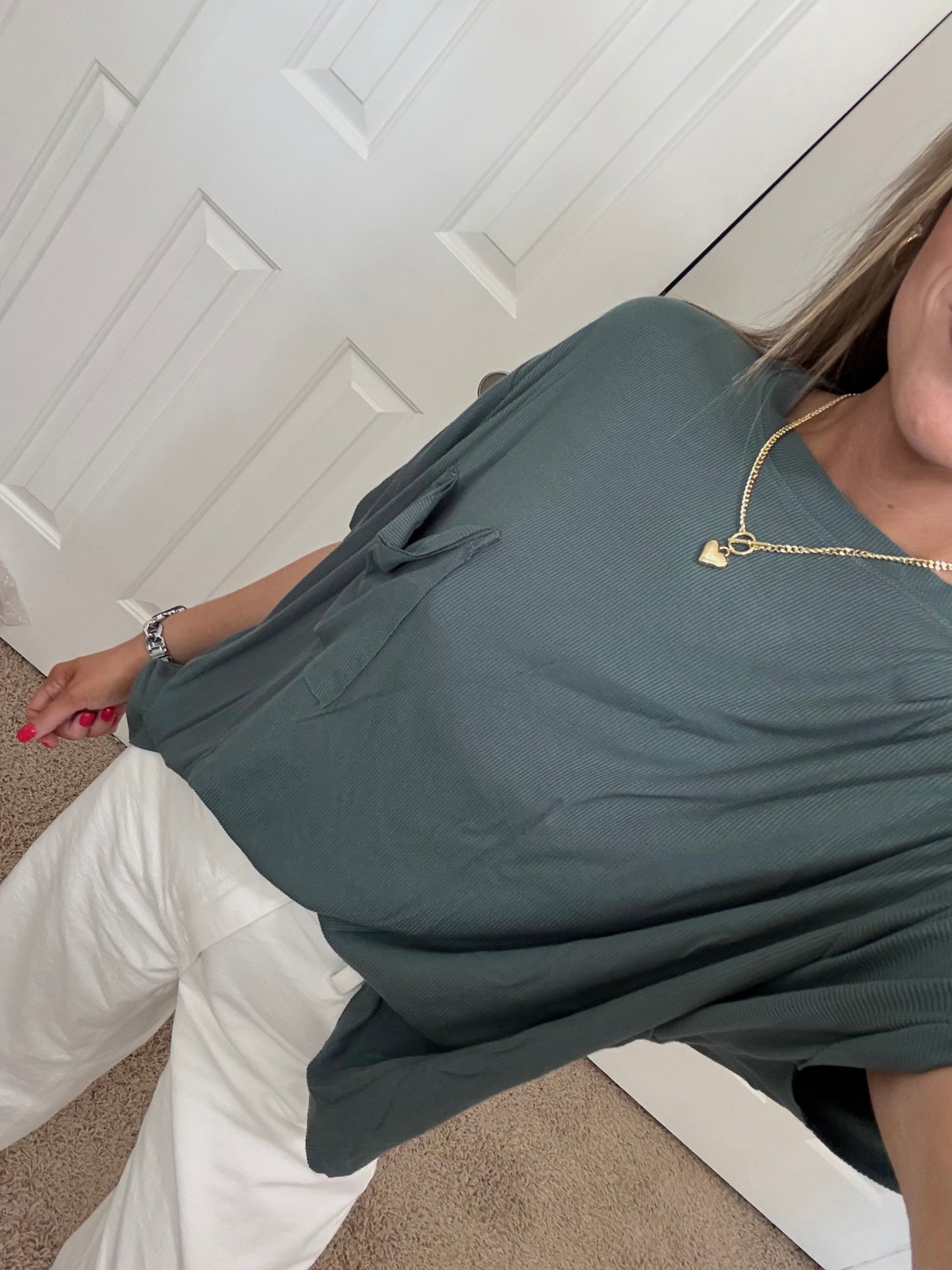 Everyday Ribbed Tee | Ash Jade