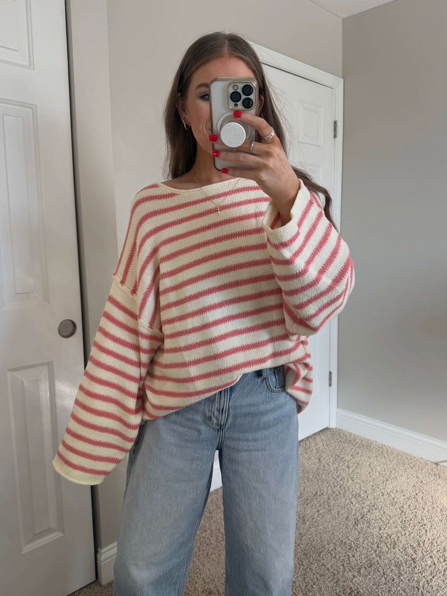 Next In Line Sweater | Rose
