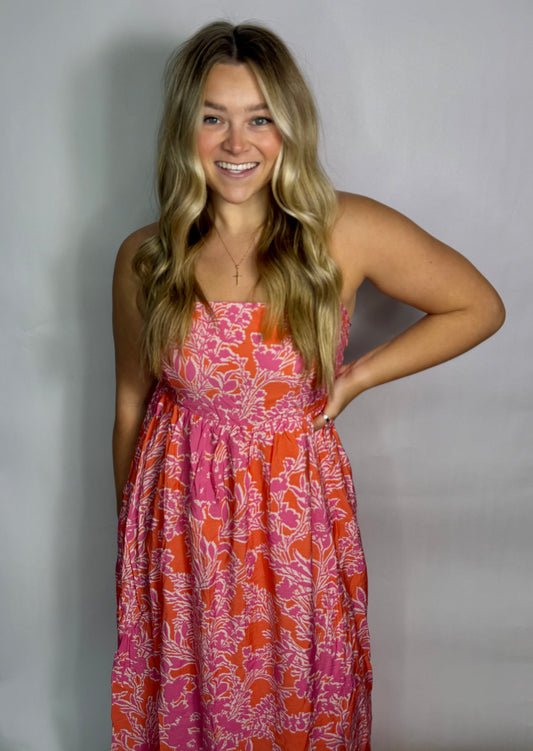 Wren Floral Print Maxi Dress