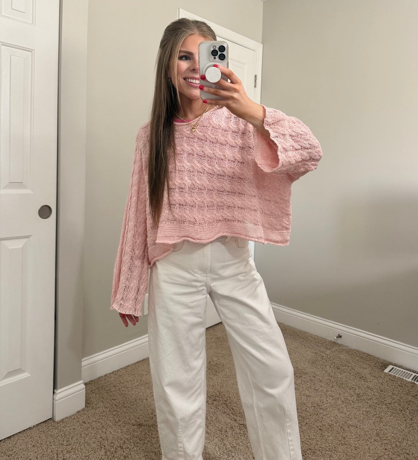 Horizon Sweater | Baby Pink