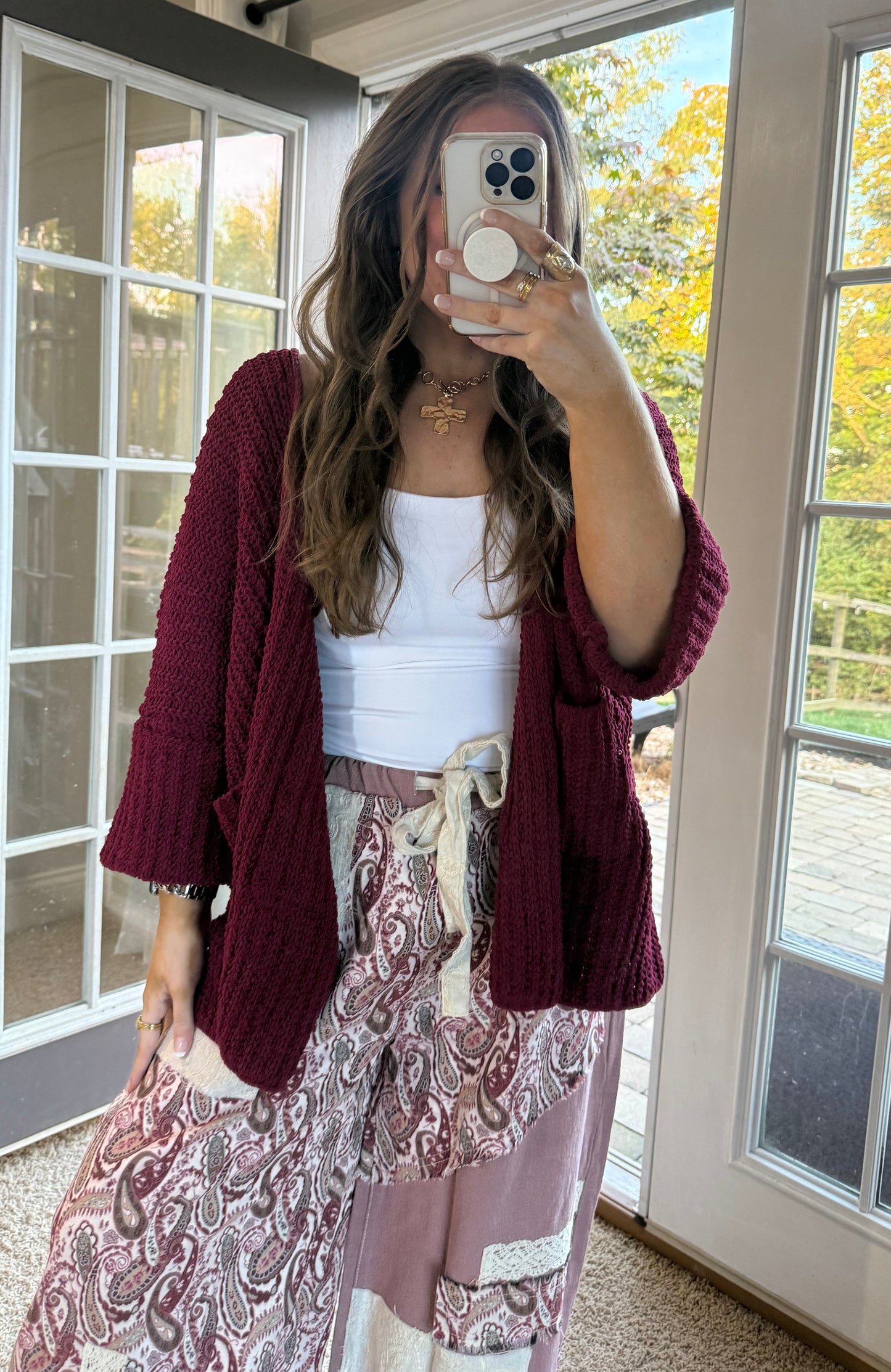 Blakely Cardigan | Wine