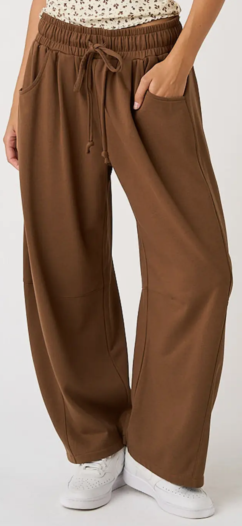 Ansley Barrel Sweatpants | Espresso