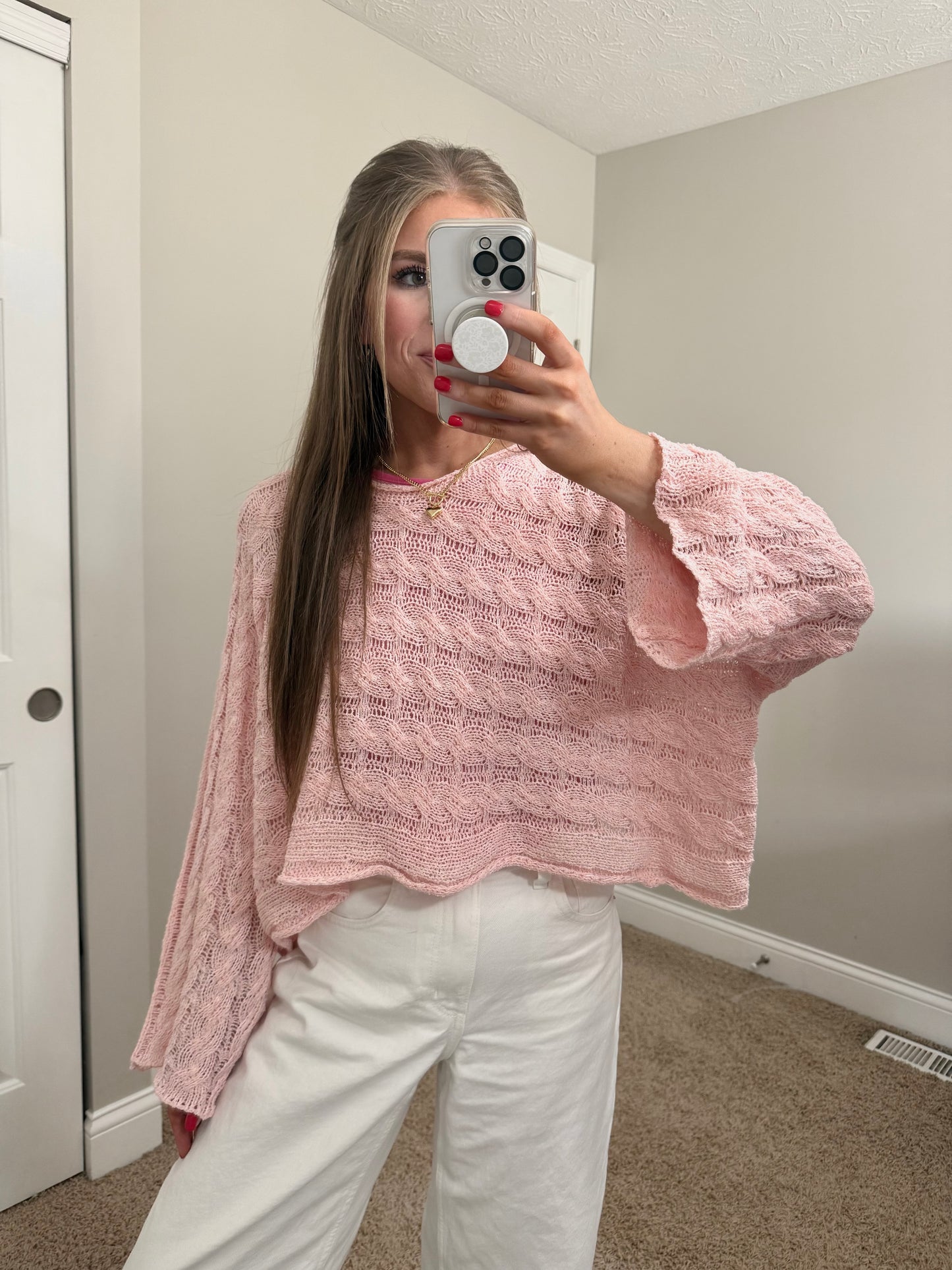 Horizon Sweater | Baby Pink