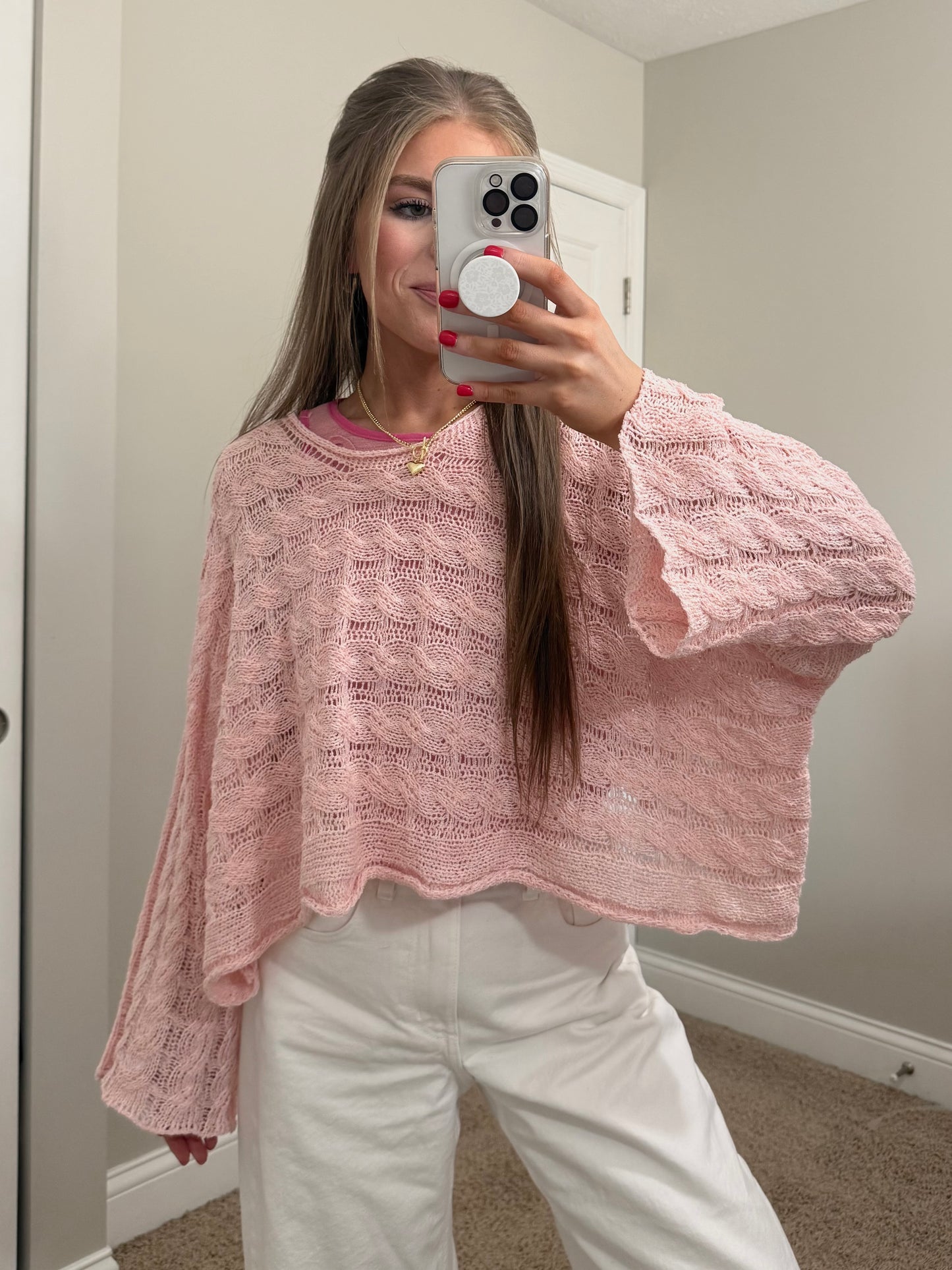 Horizon Sweater | Baby Pink