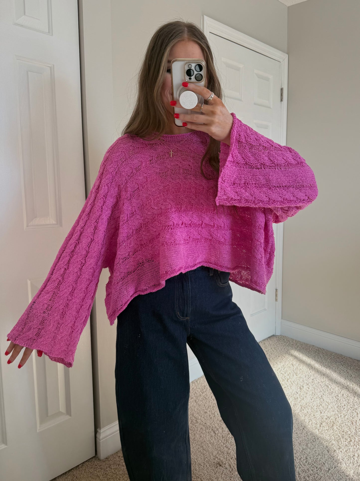 Horizon Sweater | Berry Pink