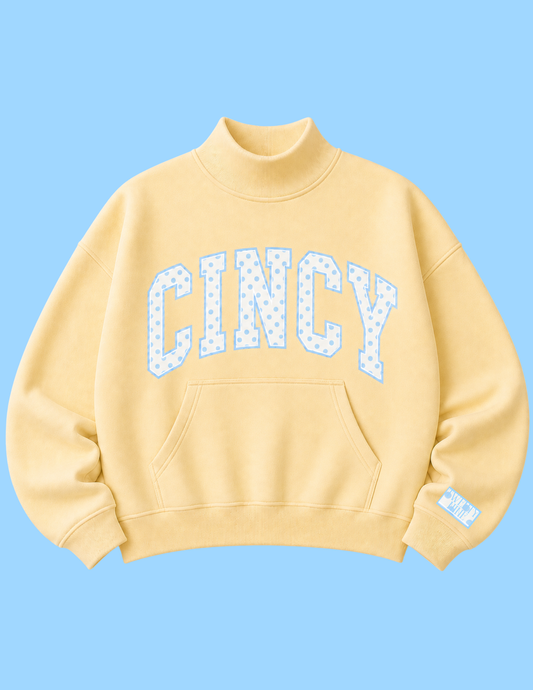 *Waitlist* CINCY Mockneck | Yellow/Blue