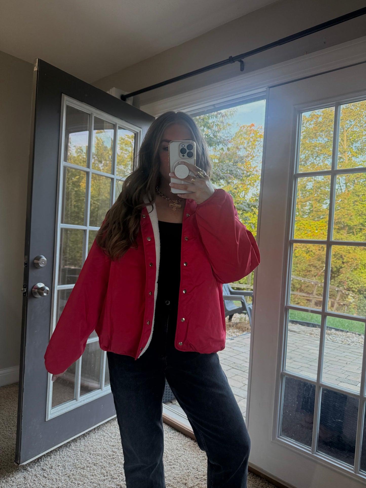 REVERSIBLE Sherry Sherpa Jacket