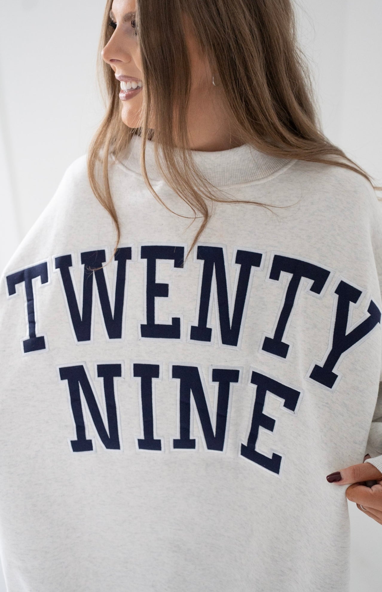 PREORDER - TwentyNine Mockneck | Ash/Navy