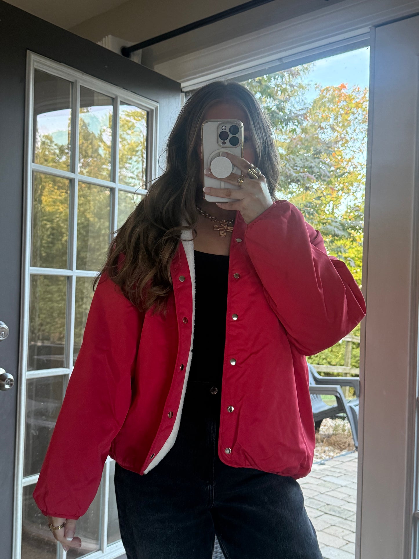 REVERSIBLE Sherry Sherpa Jacket