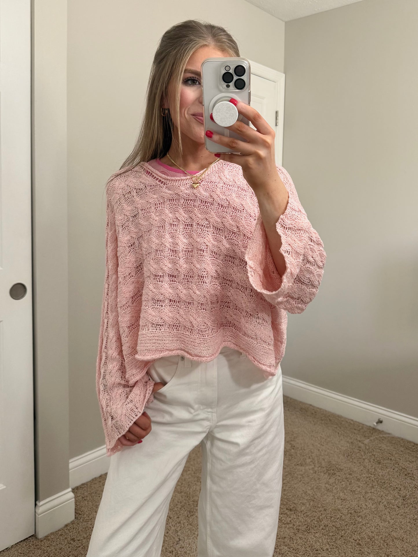 Horizon Sweater | Baby Pink