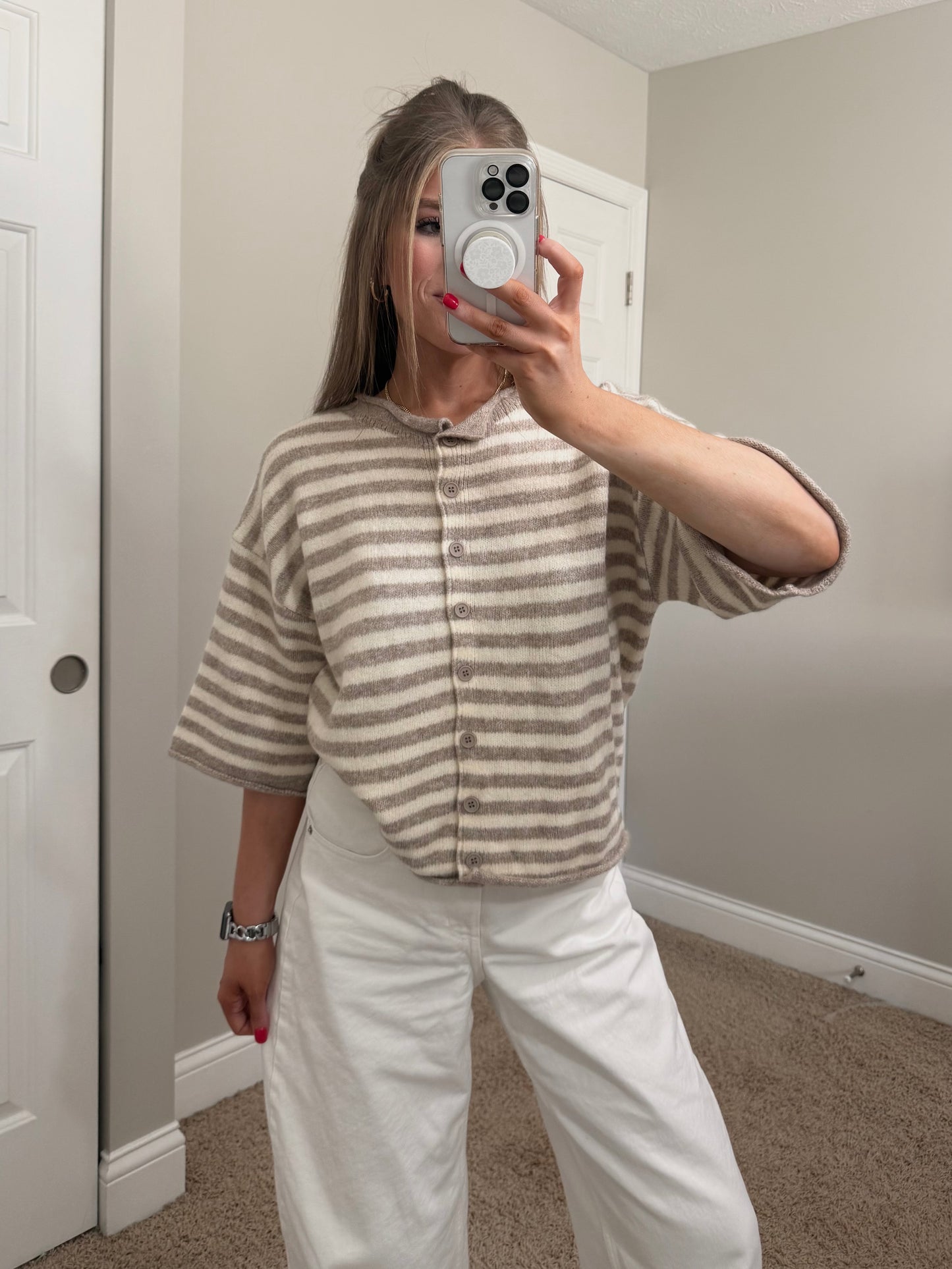 Upside Quarter Sleeve Cardigan