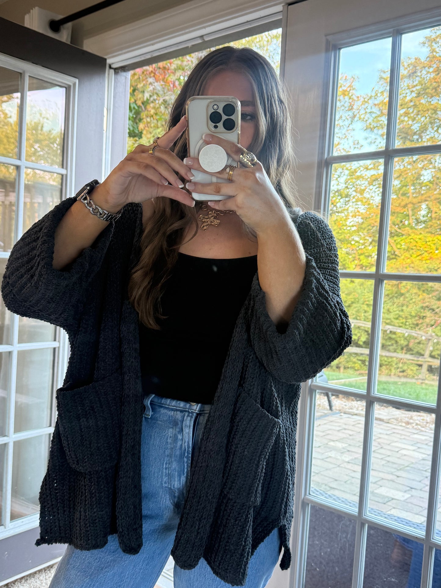 Blakely Cardigan | Charcoal