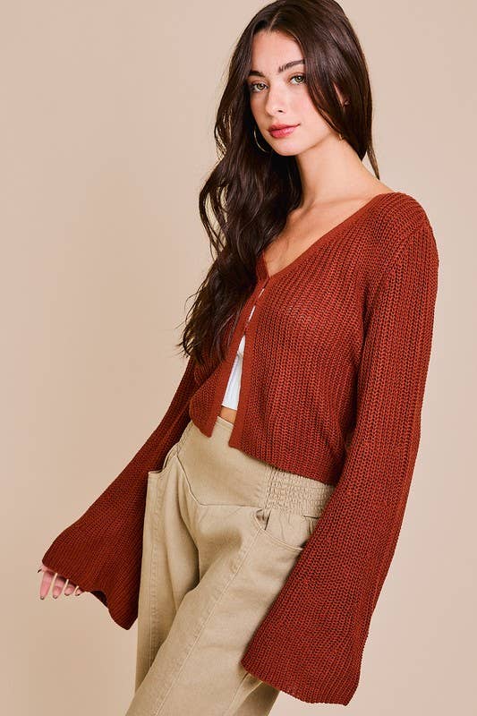 Bell Sleeve Cardigan
