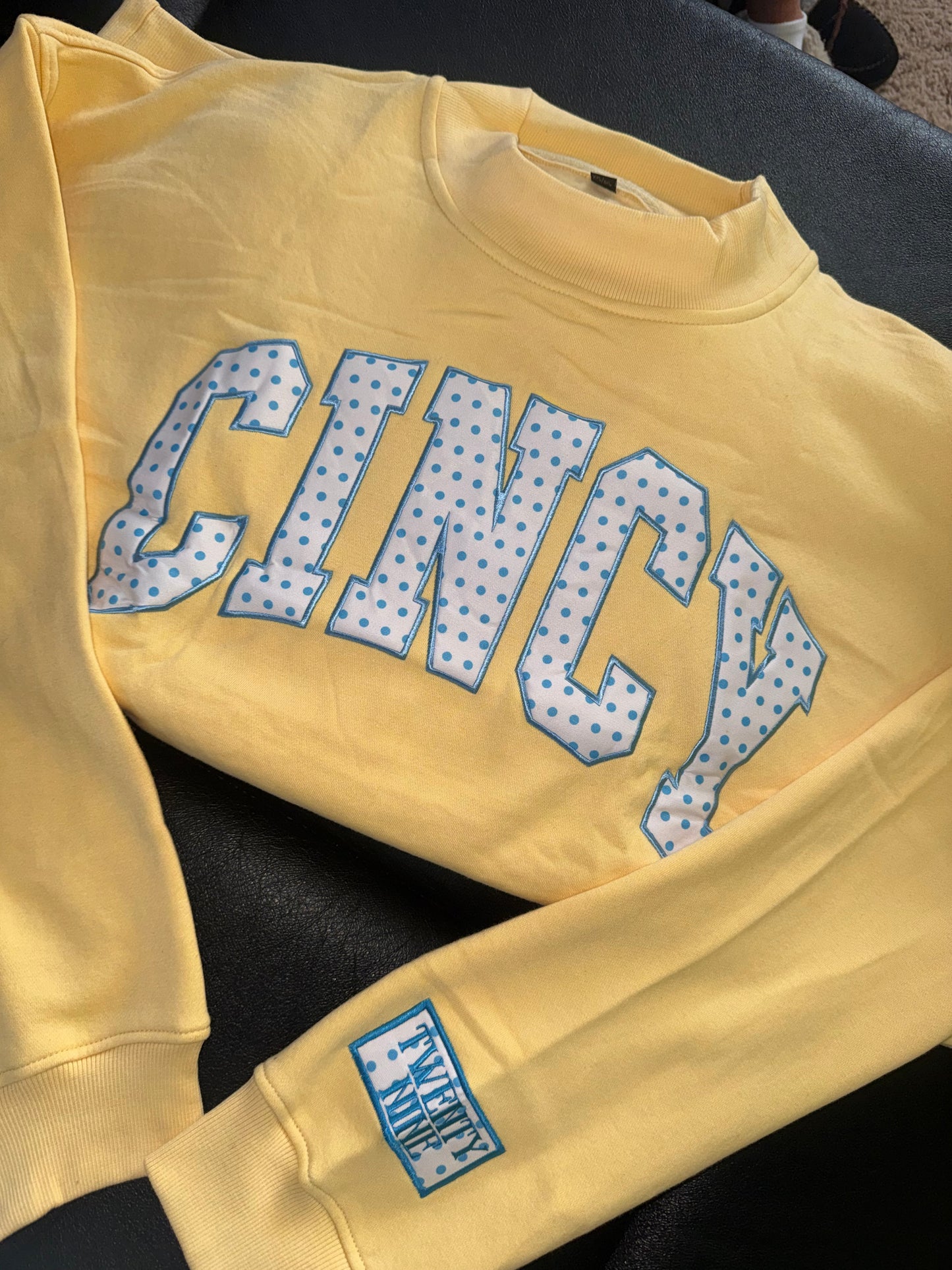*Waitlist* CINCY Mockneck | Yellow/Blue