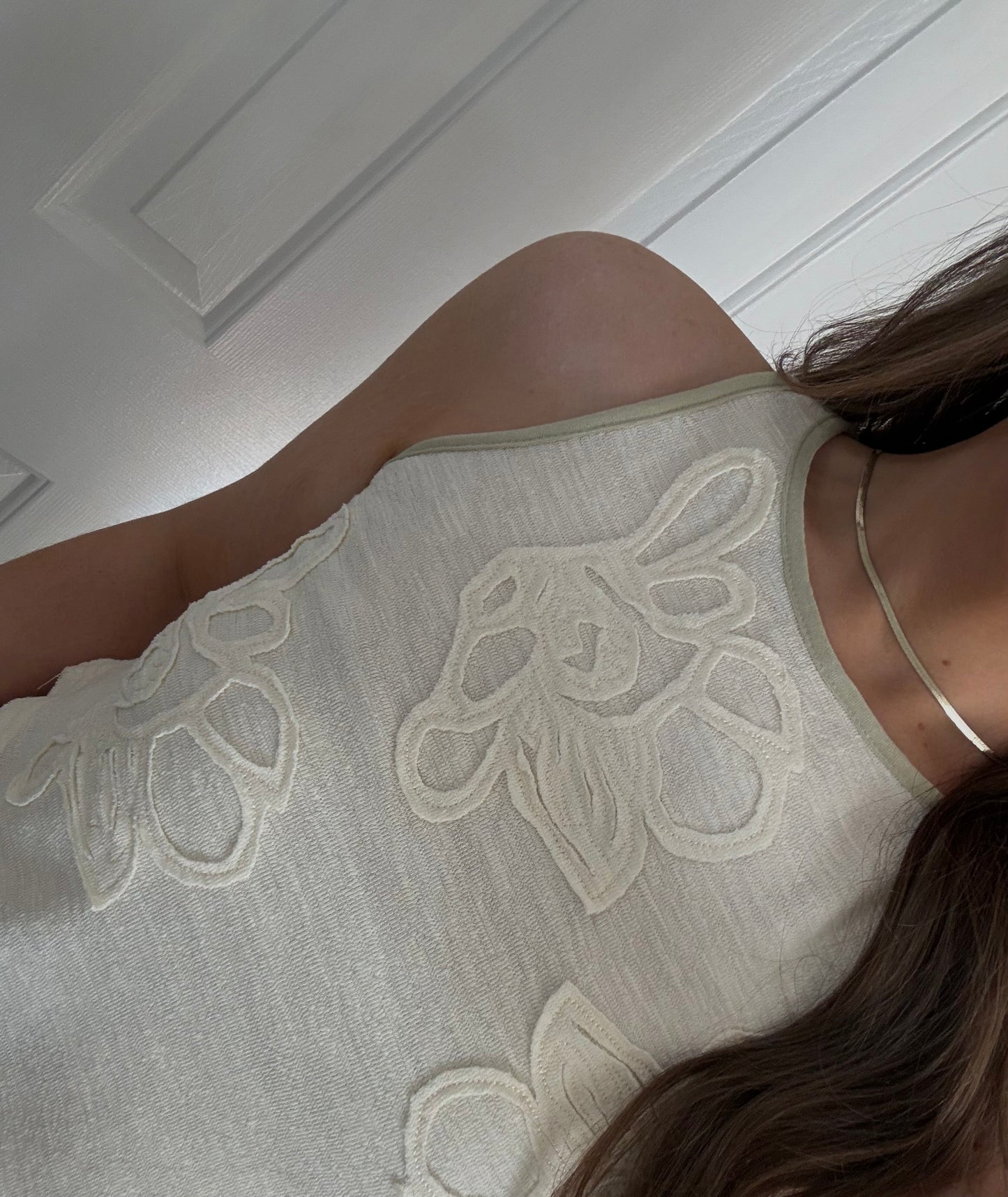 Carrie Textured Tank | Cream