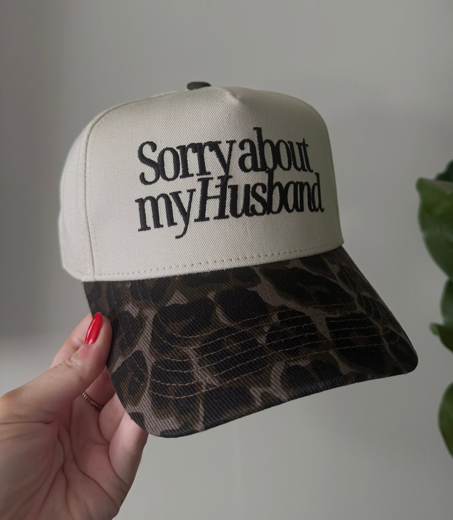 Sorry About My Husband Trucker Hat