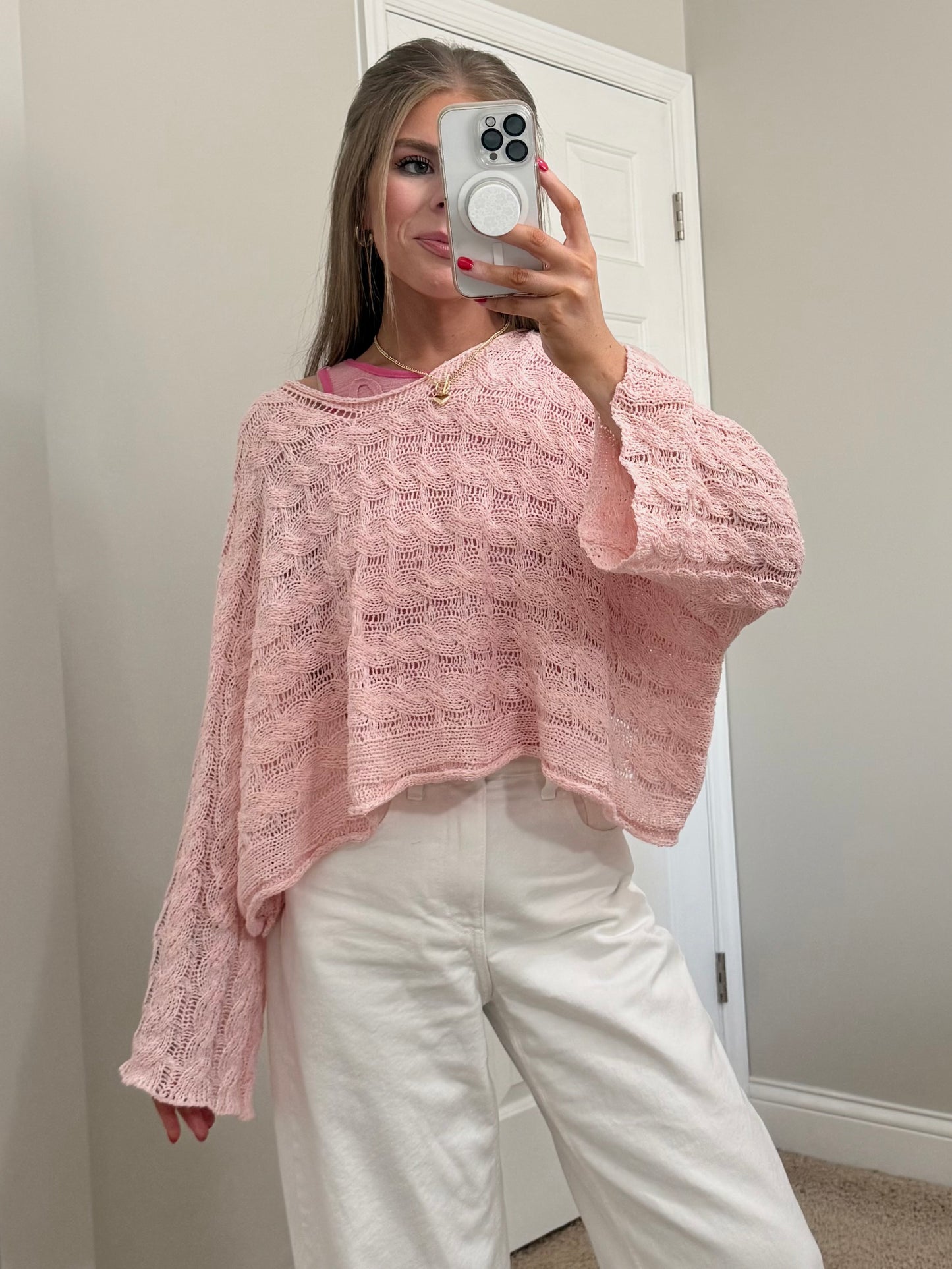 Horizon Sweater | Baby Pink