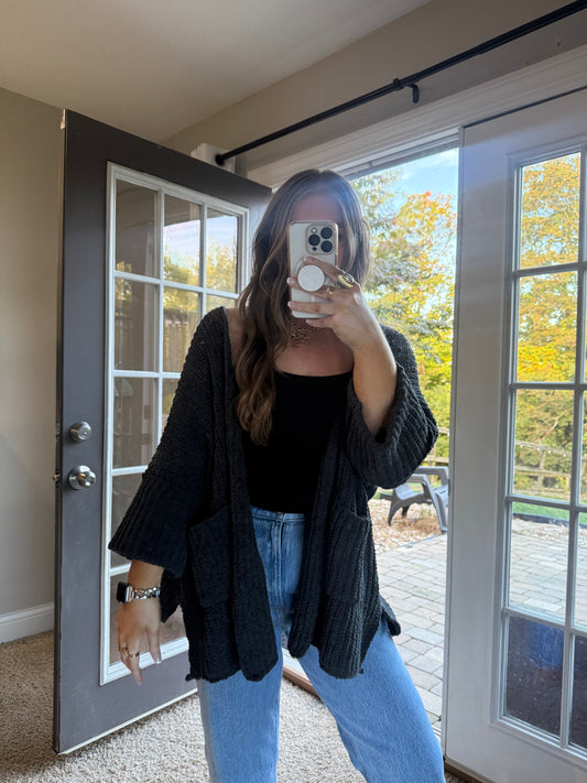 Blakely Cardigan | Charcoal