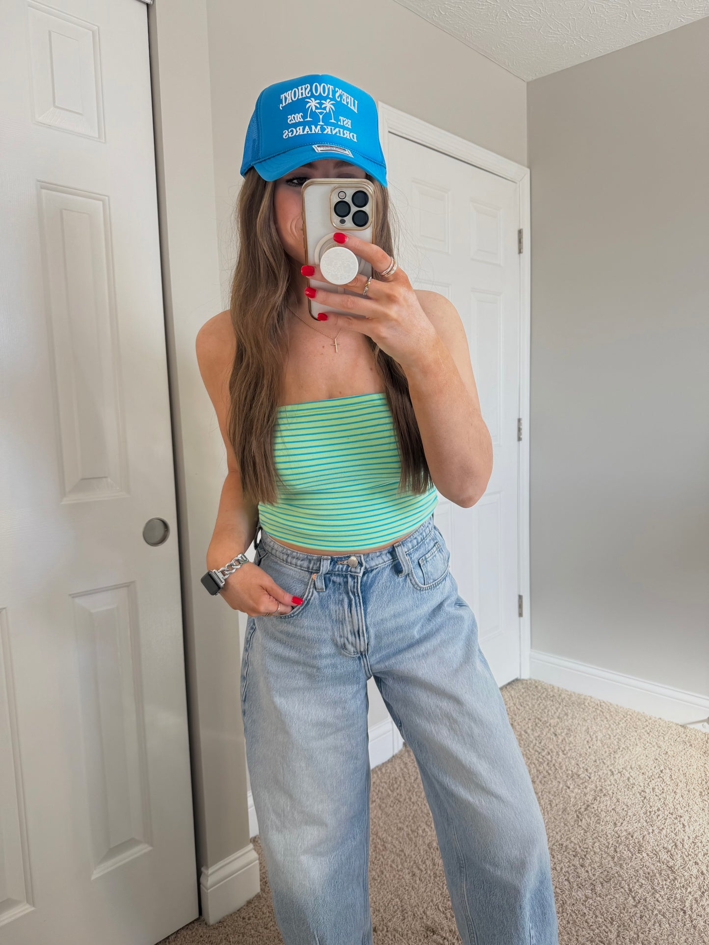 Walton Striped Tube Top